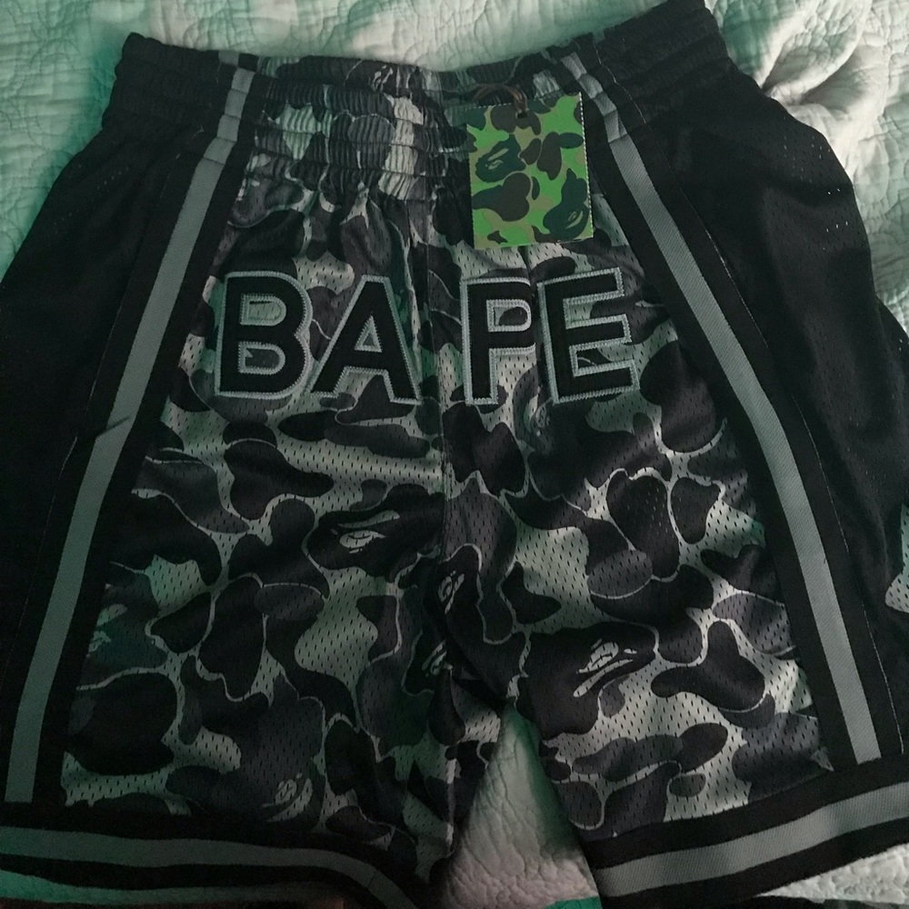 Bape Shorts Men Black / Grey